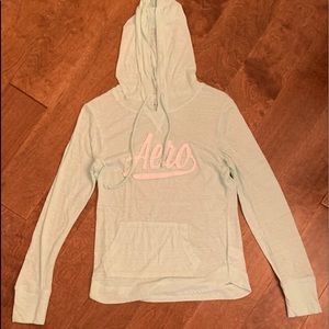 AÉROPOSTALE LIGHTWEIGHT COTTON HOODED T-SHIRT